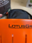 Preview: LotusGrill Small Mandarinenorange - B-Ware gebraucht mit schwarzen Flecken und Markierung inkl. Tasche, 200ml Brennpaste und 2,5kg Kohle - Nr. 77