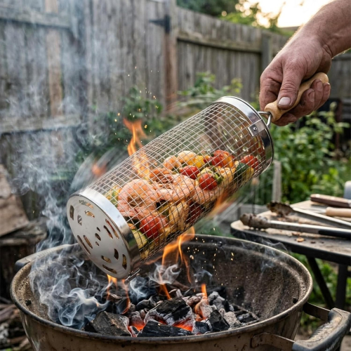 Grill Welten Grillkorb Edelstahl