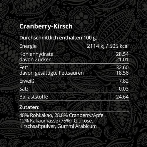 Preview: Takamanda Kakao Cranberry-Kirsch Nuggets 70 g