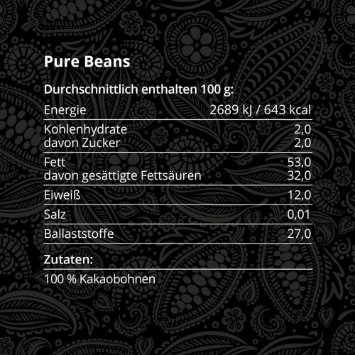 Preview: Takamanda Kakao Pure Beans Glas 60 g