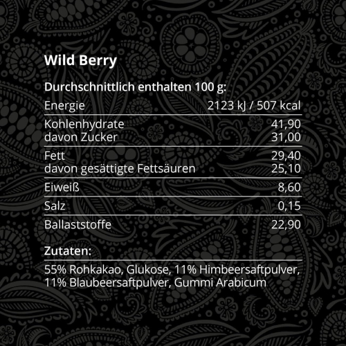 Preview: Takamanda Kakao Wild Berry Nuggets 70 g