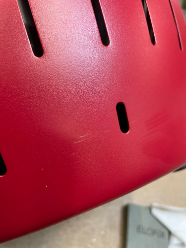 LotusGrill Classic Feuerrot - B-Ware gebraucht mit Lackkratzer ohne Tasche, 200ml Brennpaste und 2,5kg Kohle - NR 62