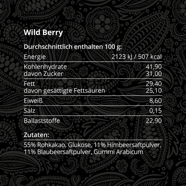 Takamanda Kakao Wild Berry Nuggets 70 g