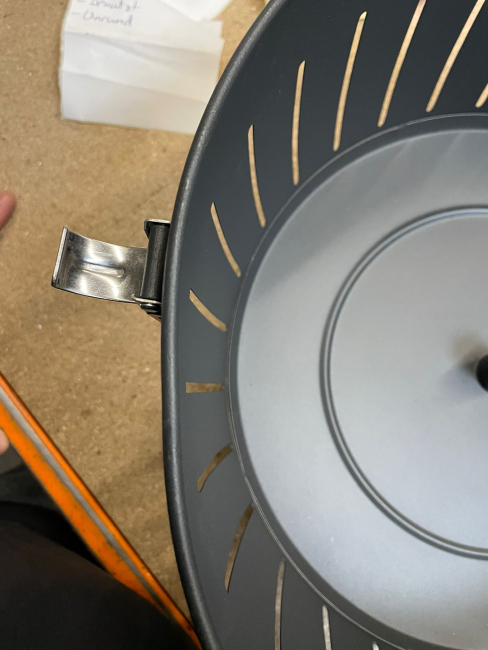 LotusGrill Classic Anthrazitgrau - B-Ware gebraucht unrund mit Kratzer ohne Tasche inkl. 200ml Brennpaste und 2,5kg Kohle - NR 64