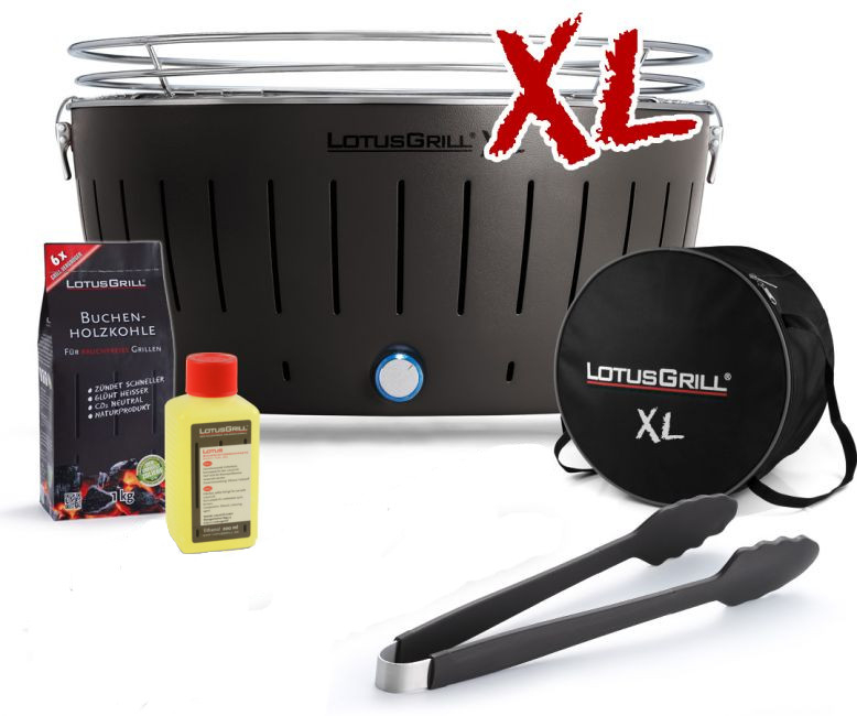 LotusGrill StarterSet online Vorteilspreis zum Anthrazitgrau XL kaufen